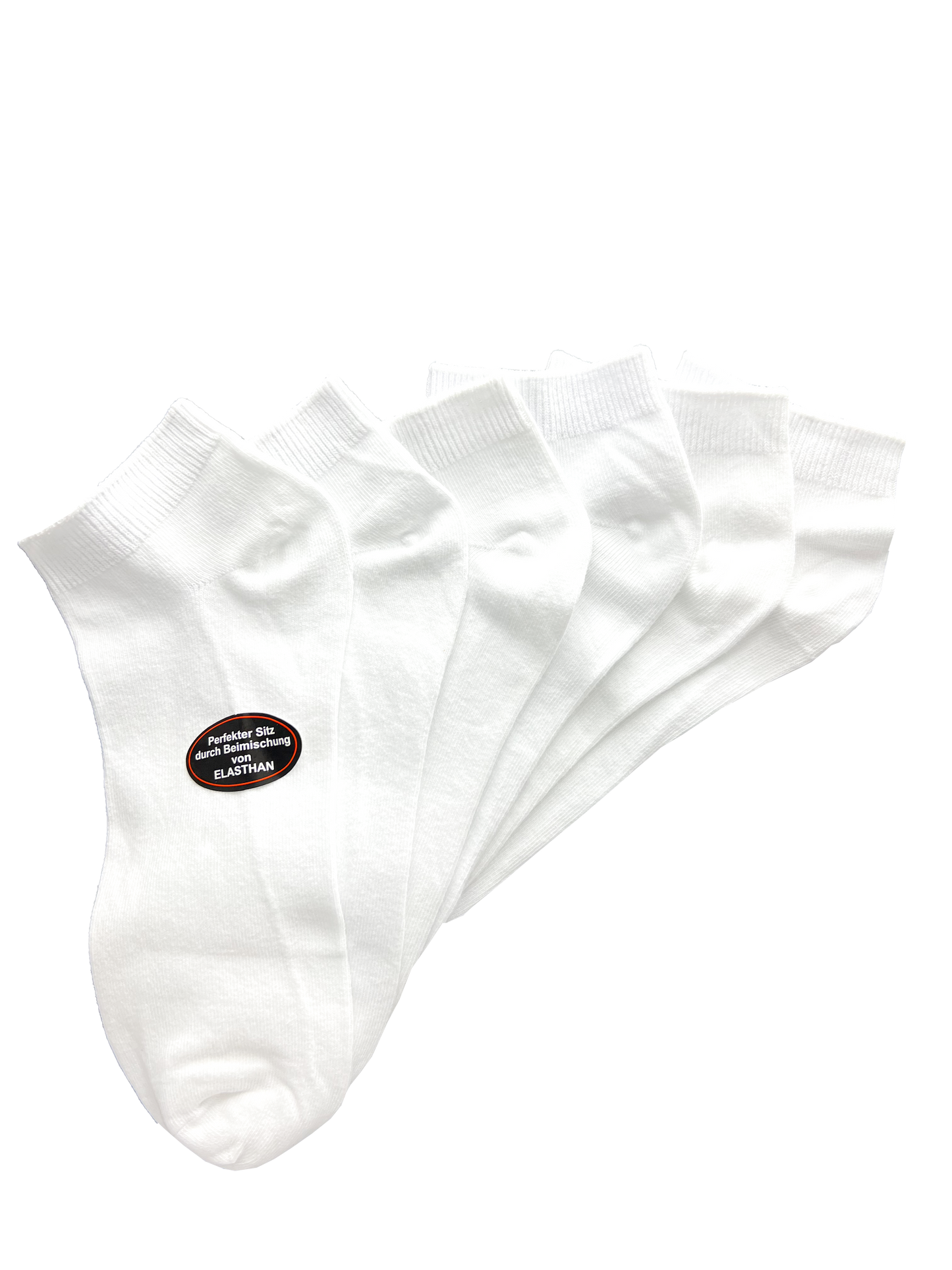 3 Paar Unisex Sneaker Weiß