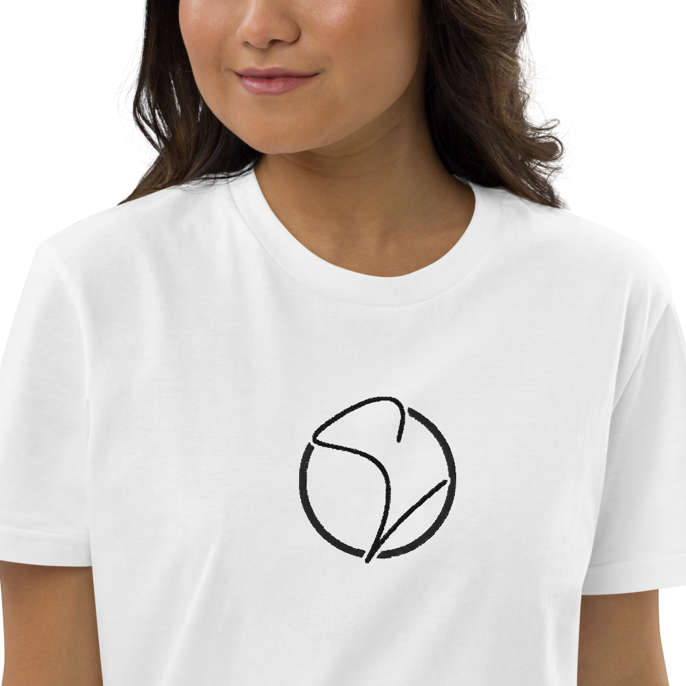 T-Shirt-Kleid aus Bio-Baumwolle Stick Logo