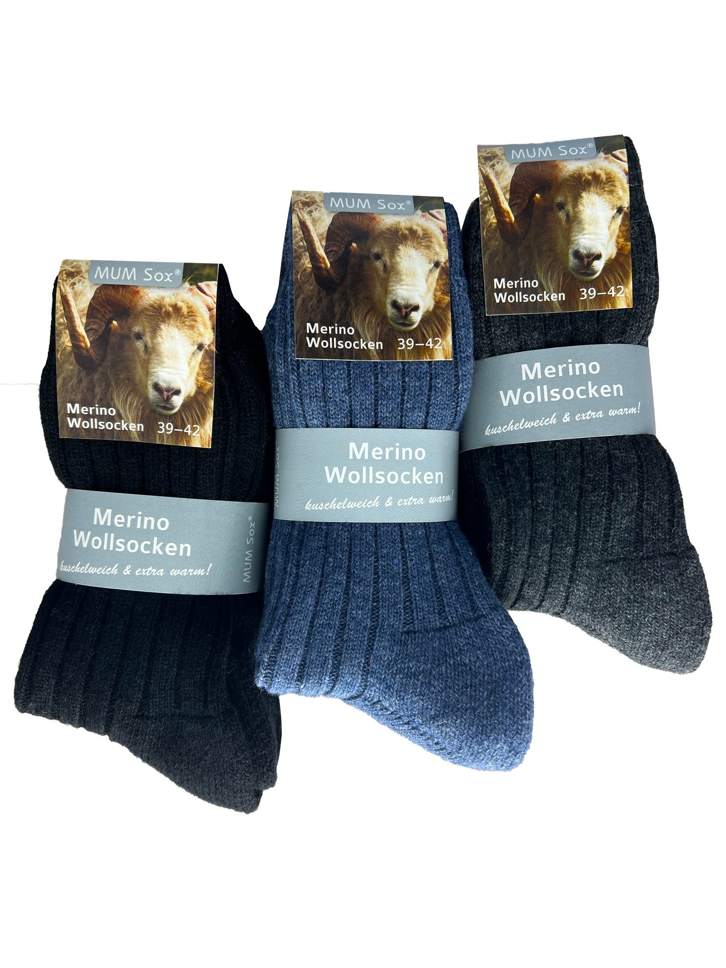 Herren Merino Socken 2 Paar