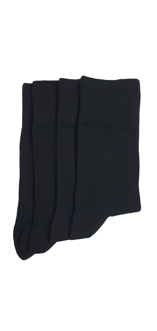 3 Paar Komfort-Socke für Diabetiker Schwarz