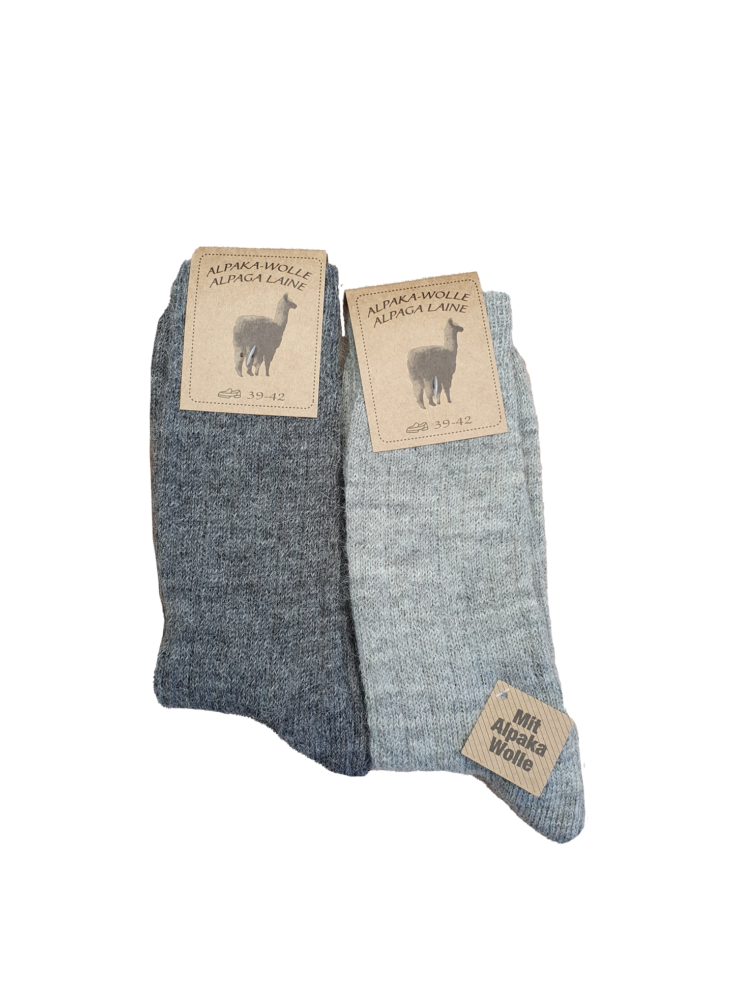 99% Wolle Alpaka Unisex Socken 2 Paar