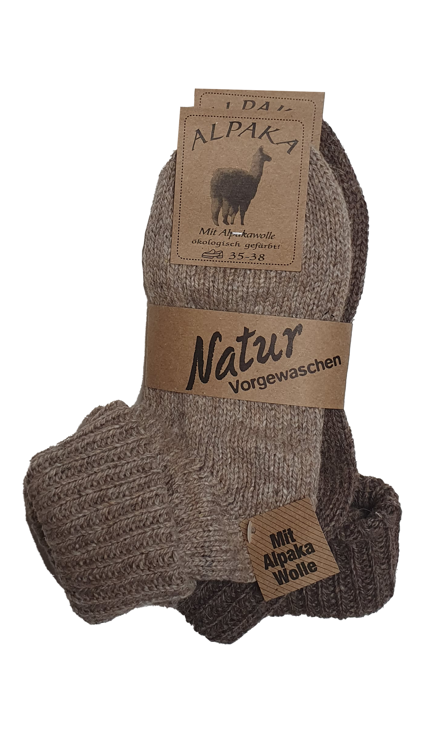 Damen Alpaka Bündchen (Medium) 2 Paar