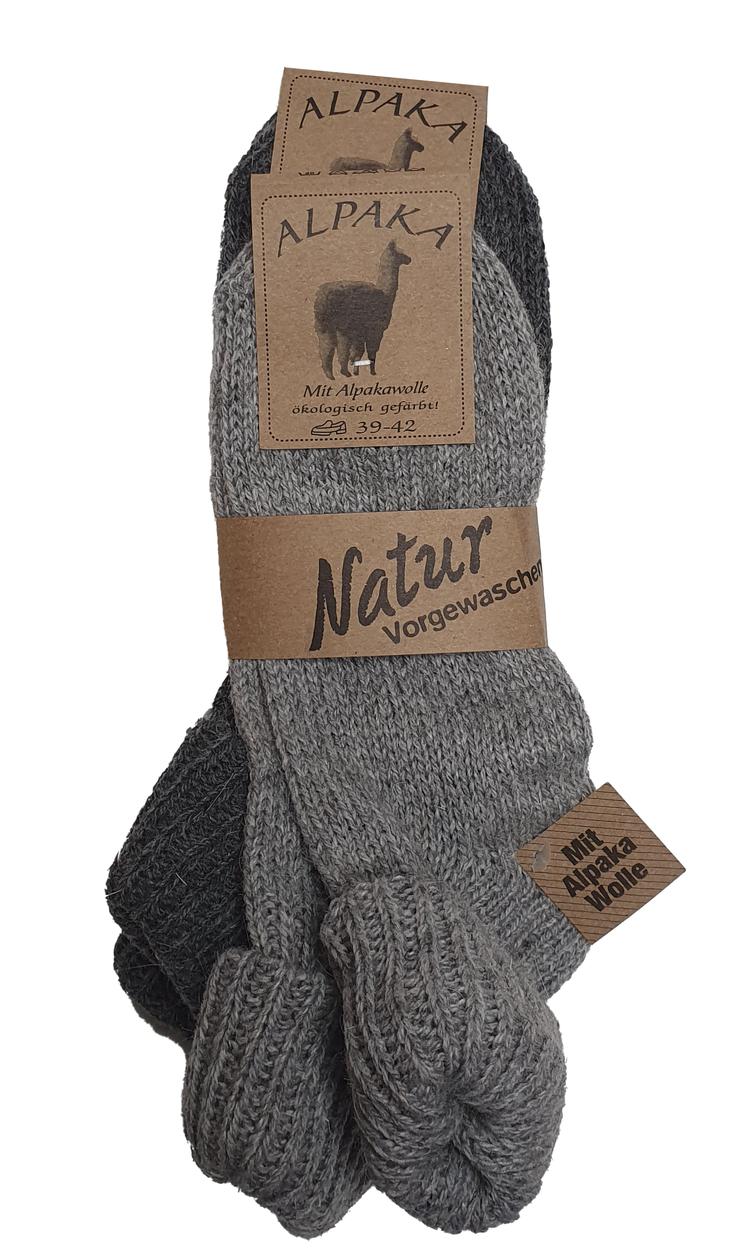 Damen Alpaka Bündchen (Medium) 2 Paar