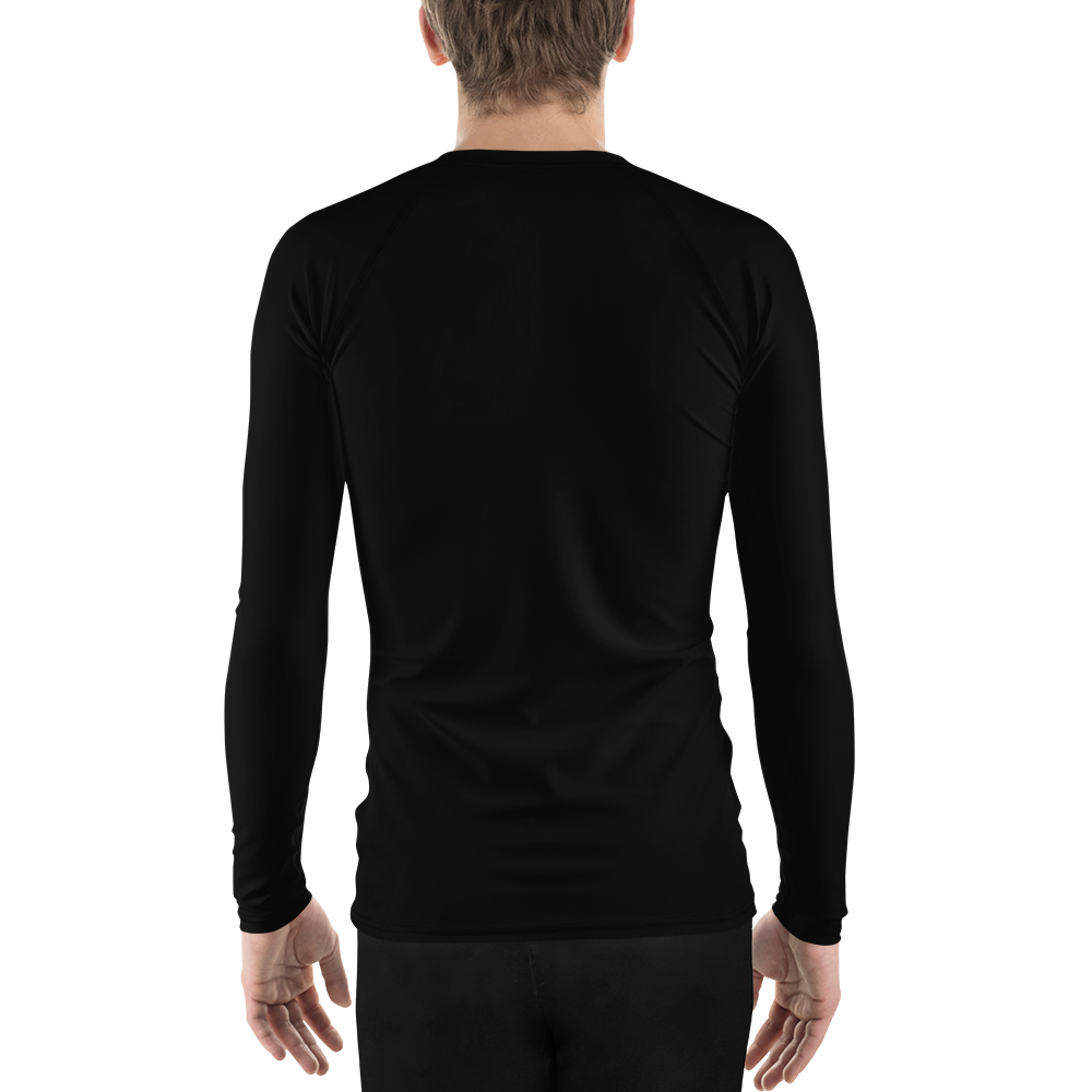 Herren-Rash-Guard Schwarz