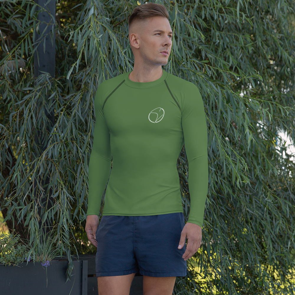 Herren-Rash-Guard Grün