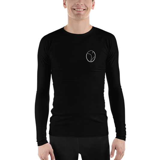 Herren-Rash-Guard Schwarz