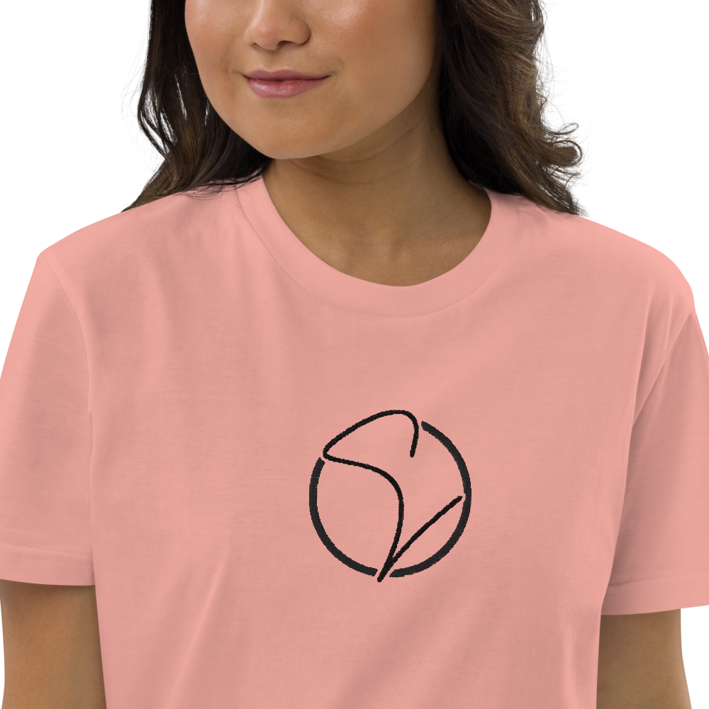 T-Shirt-Kleid aus Bio-Baumwolle Stick Logo