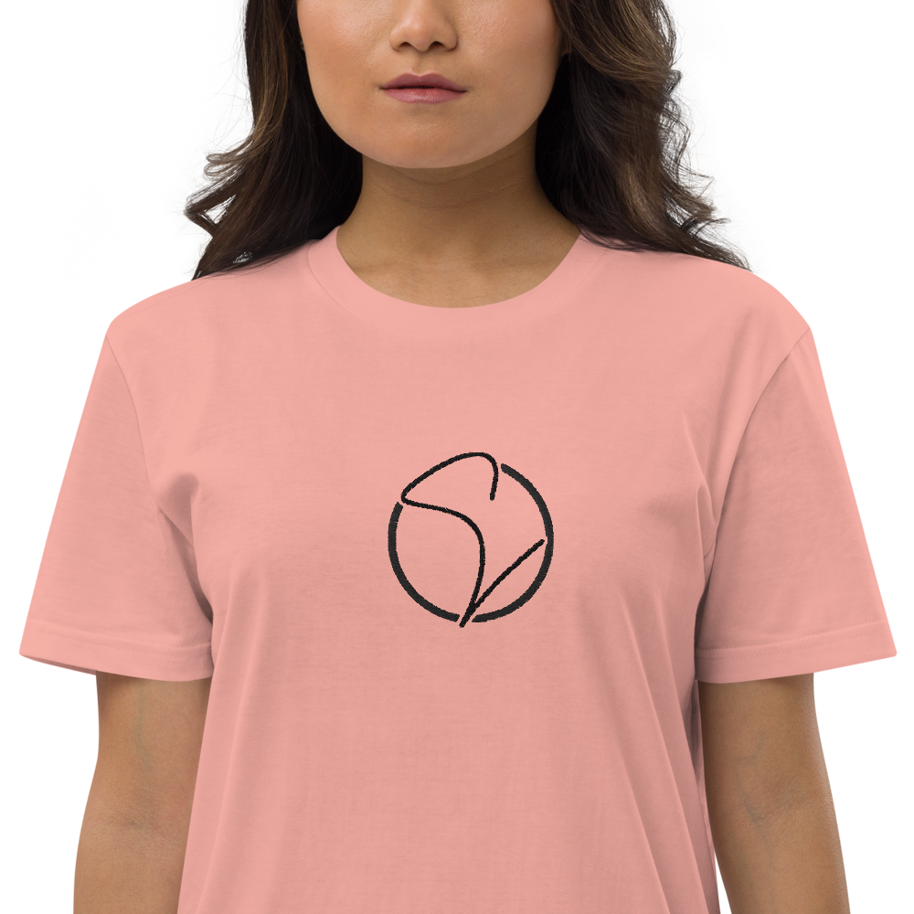 T-Shirt-Kleid aus Bio-Baumwolle Stick Logo