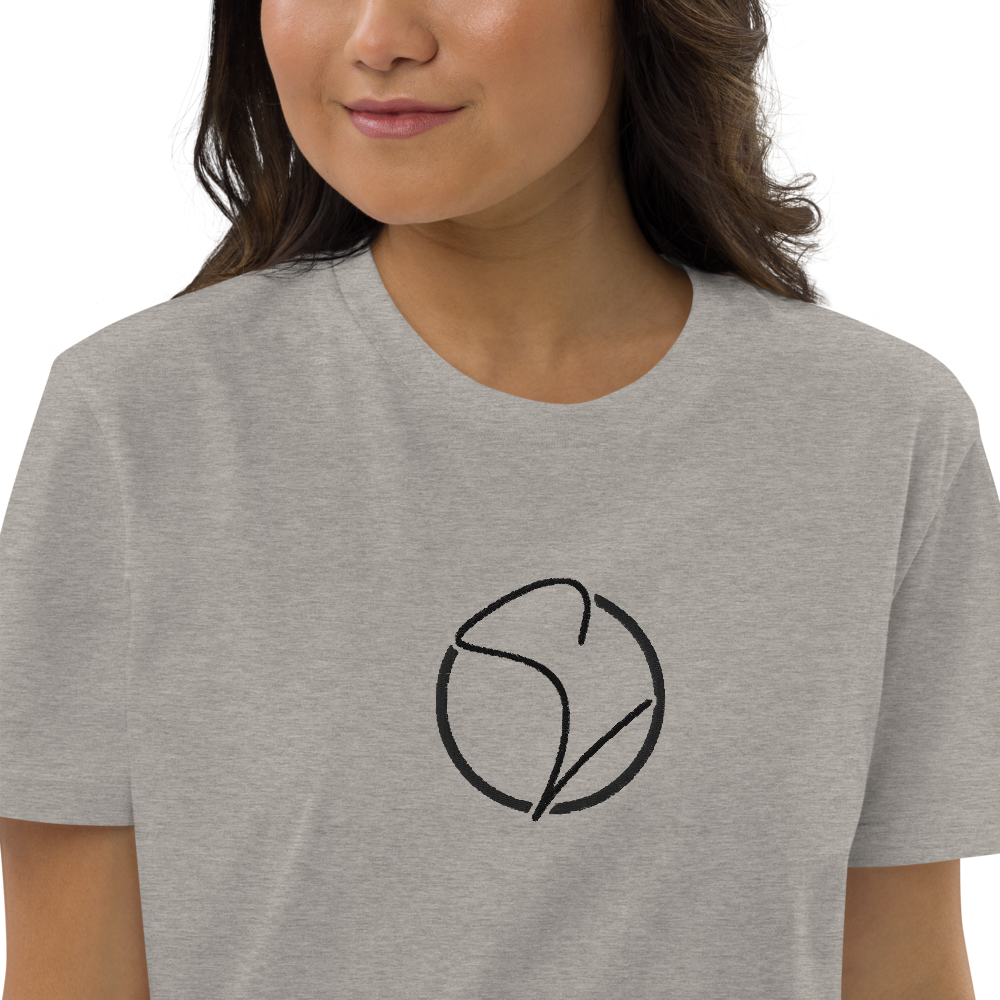 T-Shirt-Kleid aus Bio-Baumwolle Stick Logo