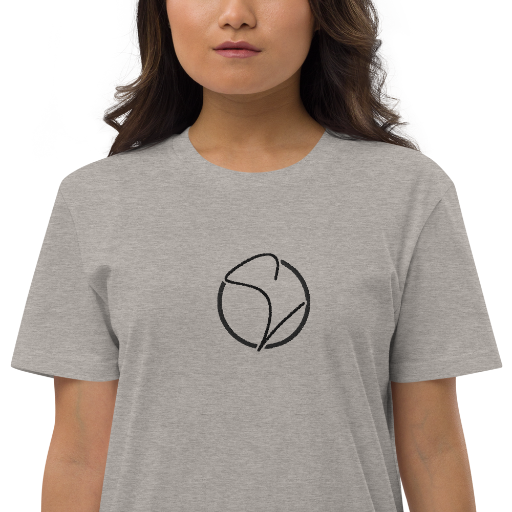 T-Shirt-Kleid aus Bio-Baumwolle Stick Logo