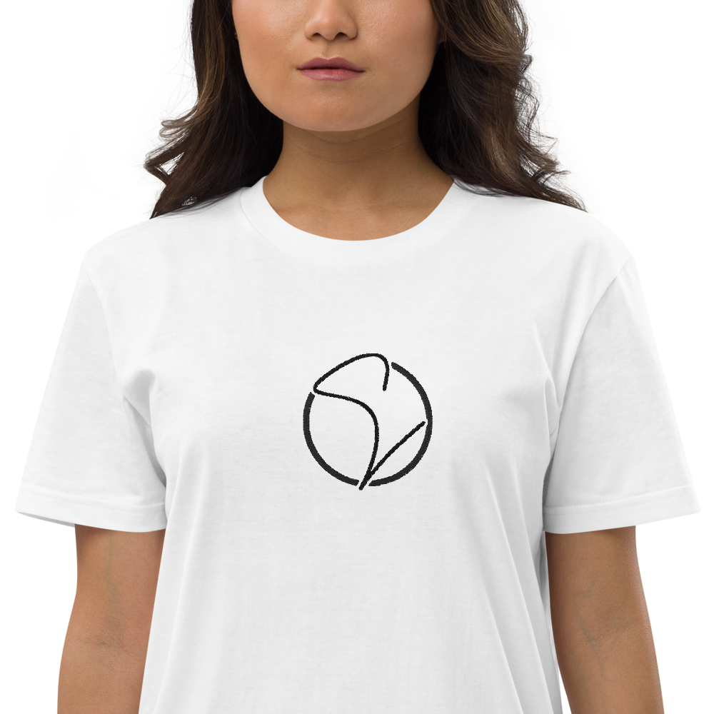 T-Shirt-Kleid aus Bio-Baumwolle Stick Logo