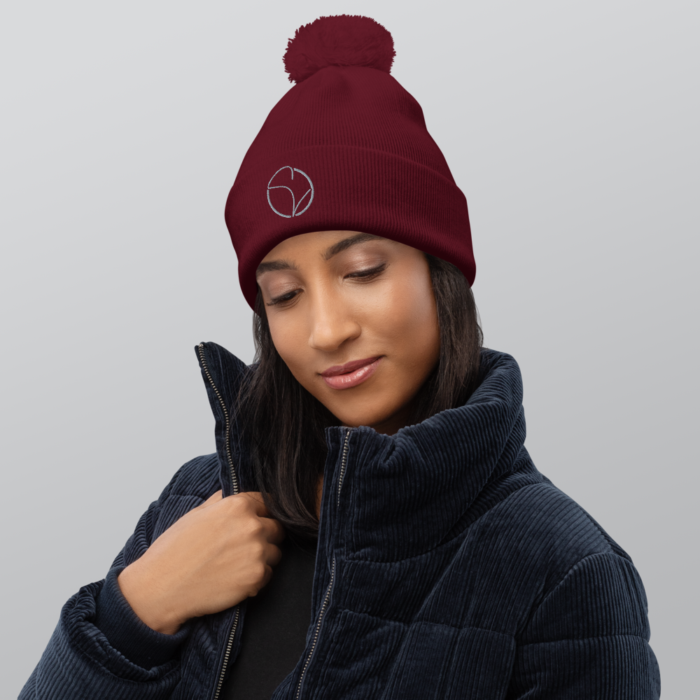 Bommel-Beanie Navy