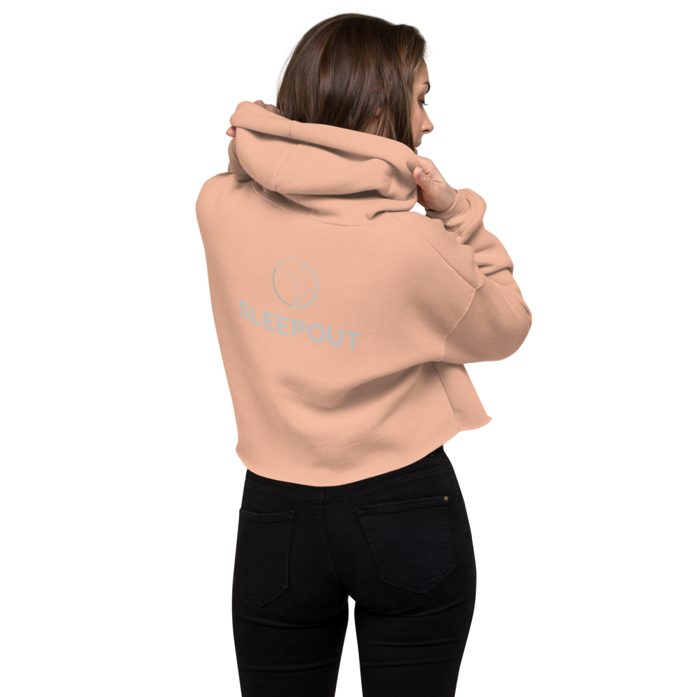 Crop-Hoodie Schwarz